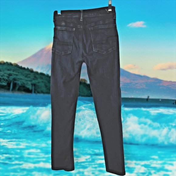 Signature Jeans Womans 10 Large Low Rise Ankle Skinny Pants Dark Wash - Picture 3 of 13